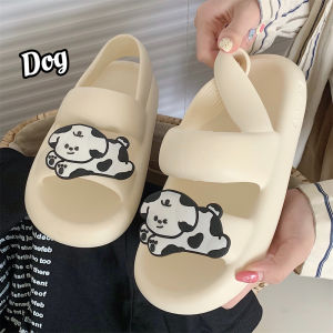 Xăng Đan Mèo Đen Con Xinh Ngọt Ngào Mát Mẻ Xăng Đan Đi Biển Đế Mềm EVA Cảm Giác Giẫm Đạp Thời Trang Thường Ngày Mùa Hè Cho Nữ Instagram