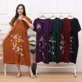 Dress Lukis Sakura LD 120cm Jumbo XXL- New Dress Kimono Bunga Sakura Lukis Bahan Rayon Grade A Tebal Best Seller by Muradha.id. 