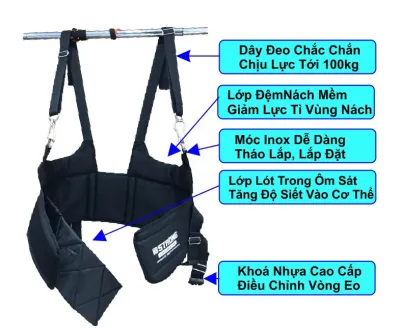 DÂY ĐAI TREO XÀ CỘT SỐNG- ĐAI KÉO GIÃN CỘT SỐNG- THẾ HỆ MỚI