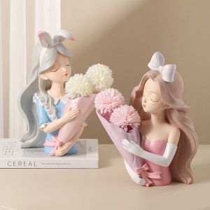 Bình Hoa Đẹp. Bình Cắm Hoa Công Chúa Combo Tặng Kèm Hoa Cúc Lụa