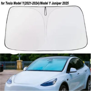 For Tesla Model 3 Y Car Windshield Sunshade Folding Front Window Sun Shade Cover Heat Protection Visor 2021-2024 Car Accessories