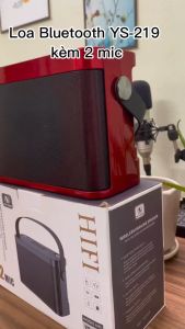 Loa Bluetooth Karaoke YS219 - Công Suất 45W  Loa Karaoke YS-219 Kèm 2 Mic Hát - Âm Thanh Sống Động  Thiết Kế Đẹp