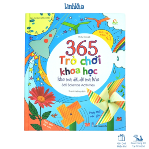 Sách - 365 Trò Chơi Khoa Học Khó Mà Dễ Dễ Mà Khó - Cho Bé Từ 5 Tuổi - Đinh Tị