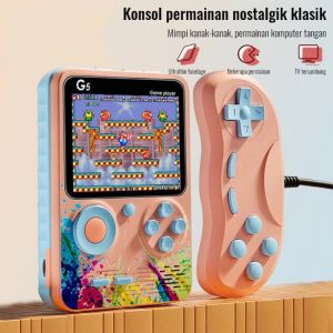 Portable Game Player Built-in Classic 500 Games Connect to TV or Gamepad G5 2 Player Game Boy Game