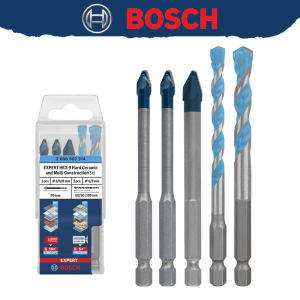 Bosch | BOSCH 2608902314 Professional HEX-9 HardCeramic + HEX-5 Drill Bit Set 5 Piece Diameter 6/8 mm 90/100mm Concrete Bits