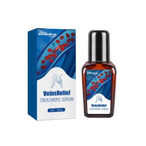 South Moon Veins Relief Treatment Serum Varicose Veins Relief Cream Vasculitis Phlebitis Spider Pain Relief Ointment Herb Plaster Beauty Body Care Phlebitis Spider Pain Relief Ointment Medical Plaster Varicose Veins Treatment Body Cream（20ml）