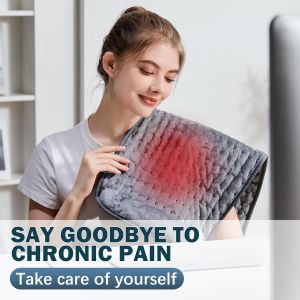 Electric Heating Pad Blanket Timer 9 Temperature Physiotherapy Heating Pad Neck Back Shoulder Massager Menstrual Pain Relief Abdomen Warm Pad Cushion