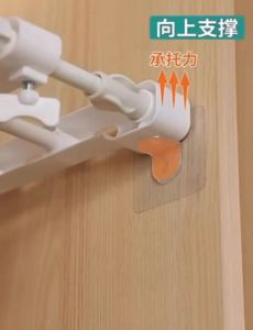 Clapboard Layer L Hook Sticker Self Adhesive Wardrobe Storage Shelf Cabinet Partition Tray Utility 7 Hook Angle Hook Cupboard Bracket