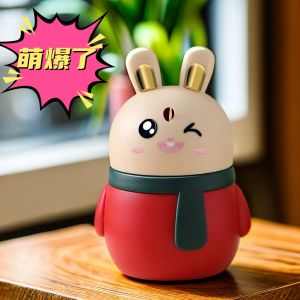 Large Size Press out Automatic Pop up Cute Rabbit Toothpick Holder Durable Home And Commercial Use Storage Organizer