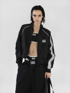 Áo Khoác Bóng Chày Badblood Áo Khoác Thể Thao Nữ Dáng Rộng Phong Cách Mỹ Cổ Đứng Dài Ngắn Mùa Thu 2024 Áo Khoác Ngoài Bằng Polyester