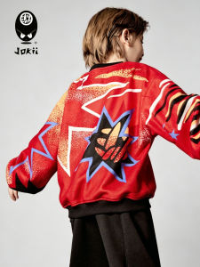 Stylish Printed Boys Hoodie for Spring and Autumn