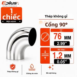 1 CÁI 90 Độ Thép Không Gỉ Đa Năng Ống Khuỷu Tay Được Đánh Bóng Hàn-Trên Lắp Cho Ống Xả Ô Tô Công Nghiệp Đường Ống Cong Ống