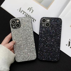 เคสโทรศัพท์มือถือ iPhone 17 16 15 14 13 12 11 Pro Max Plus XR 17Air 16E แบบนิ่ม ป้องกัน พร้อมประดับเพชรหรูหรา ระยิบระยับ