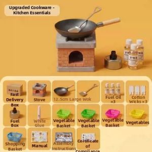 YIRANJIA | Real Cooking Toy Kitchen Set