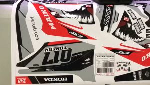 Decal sticker CRF 150L motif shark