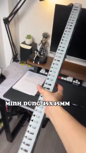 MOGEE Máng Nhựa Đi Dây Điện MORELE - Màu Ghi (Thanh 1m). Đủ các kích thước