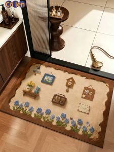 JIAYOUYA | Thảm Nhà Tắm Thấm Nước Chống Bẩn Khô Nhanh