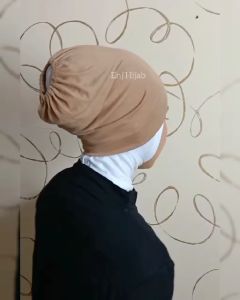 Ciput Arab Inner Hijab Model Karet Belakang Bahan Kaos Pe