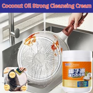Kitchenware Cleaner Coconut Oil Strong Cleansing Cream Stainless Steel Cookware Cleaning Paste