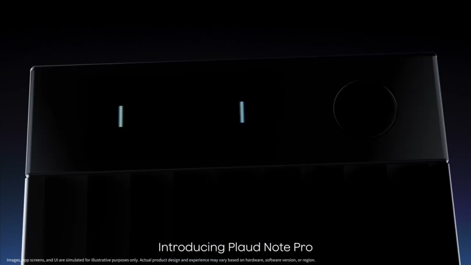 PLAUD.AI Plaud Note Pro Smart AI Note Taker with Black Magnetic Case