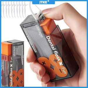Floss Dispenser Automatic Dental Floss Storage Box Reusable Floss Toothpicks Container Portable Teeth Flosser Holder Tool