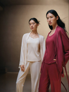 Purcotton | Chest Pad Cotton Loungewear Spring Summer