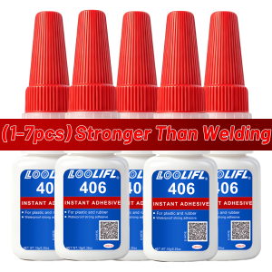 LOOLIFL 1-7Pcs Super Glue Instant Strong Universal Fast Dry Adhesive For Plastic Metal Ceramic Wood Glass Repair Bonding Tools