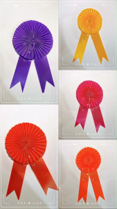 B05 โบว์รางวัล ติดหน้าอก 1 ชิ้น(แจ้งเลขหรือข้อความทางหมายเหตุ)