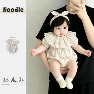 Newborn Baby Summer Princess Floral Romper