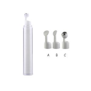15ML round Double Layer Massage Eye Cream Plastic Vacuum Bottle Essence Water Lotion Packaging Material Cosmetic Tool Empty Bottle