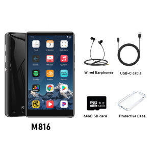 80GB (64GB+16GB) MP3 player for Android 9.0 with Bluetooth and WiFi 4.0-inch Built-in SpotifyAudiblePandoraup to 512GB
