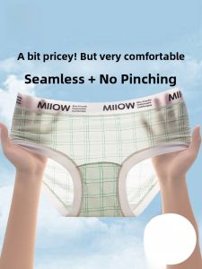 MiiOW | MiiOW Cat Woman Seamless Ice Silk Triangle Underwear Thin Summer Breathable Ladies Panties Comfortable Cotton Crotch Briefs