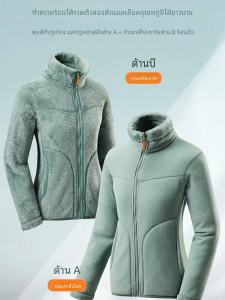 เสื้อผ้าสองด้านสําหรับคู่รัก หนาขึ้น Lamb Velvet ผ้าขนแกะ เสื้อแจ็คเก็ต ผู้ชาย อุ่น Coral Velvet เสื้อโค้ท ปกตั้ง Standard Fit โพลีเอสเตอร์ Fiber