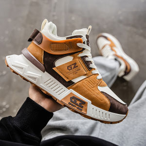 Autumn Mens Breathable Versatile Increase Height 10cm Thick Bottom Design Fashionable Dad Shoes Sporty Casual round Toe