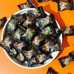 Hongyuan Explosion Fruit Carbonated Candy Pineapple Flavor Hard Candy Bucket Vintage Snacks Nostalgic Candy Small Treats