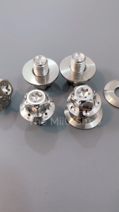 ỐC chân kính salaya 10li kèm long đền - Inox 304 CNC sáng bóng đủ ren thuận/ ngược - dễ lắp đặt