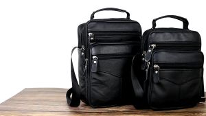100% Genuine Leather Mens bag Business shoulder bag sling backpack Oblique span package Messenger bag Mens bag Student bag