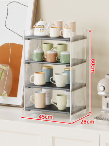 WUBUWEI | Table Organizer Storage 2-tier Acrylic Cup Holder
