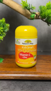 [Nhập khẩu chính ngạch] Viên nhai Natures Way Kids Smart Vita Gummies - Bổ sung Vitamin C và kẽm giúp tăng cường sức đề kháng (60 viên)
