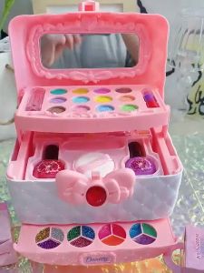 ชุดแต่งหน้าเด็ก ของเล่นแต่งหน้าเด็ก เครื่องสําอางเด็ก พร้อมลิปสติก อายแชโดว์ บลัช ยาทาเล็บ กล่องแต่งหน้าเจ้าหญิง
