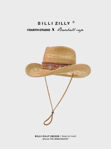 BILLI ZILLY | Western Style Jazz Cowboy Hat Adjustable Large Brim Sunshade Knight Cap For Men And Women Traveling On Grassland In Summer