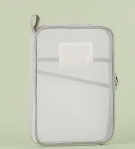 A4 Stationery Storage Bag Double-layer Mesh Zipper Bag Large Capacity Organizer Folders School Office Supplies Stationary Bag