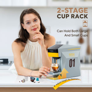 i Cafilas Capadeli 4 in 1 Max Capsule Coffee Machine Hot/Cold Multiple Espresso Nespresso Dolce Gusto Keurig K Cup Powder Americano Cafetera Cappuccino