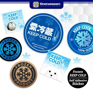 KEEP COLD Sticker | Keep Frozen Product Label | Bakery Frozen Food Label | Mirrorkote Sticker | Self Adhesive Sticker