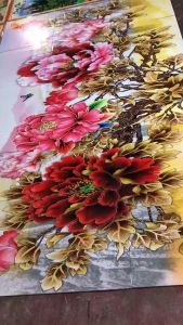 Tranh gạch 3d hoa mẫu đơn phong thủy - CNV844