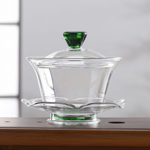 Heat Resistant Glass Tea Bowl Gaiwan for Gongfu Tea Accessories