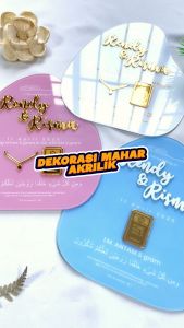 Akrilik Dekorasi Mahar: Pemilihan & Penggunaan