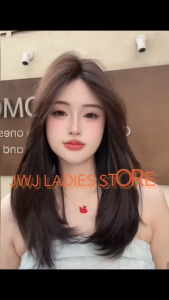 Rambut Palsu Medium Long Hair Wig Clip On Wig Piece For Cover Topper Easy Wear