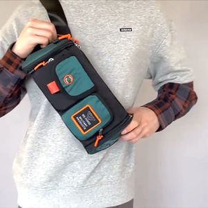 Ready Stock!! WE POWER Fashion Men Waist Bag Pouch Bag Chest Bag Sport Bag Fanny Pack Light Weight Nylon