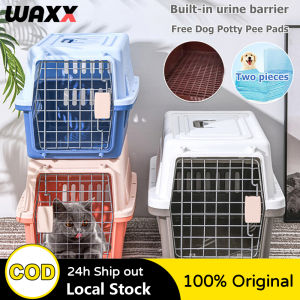 Pet Travel Cage Airline Approved Dog Cat Outdoor Carrier Small Animal Air Box Car Transport Crate Large Standard Size